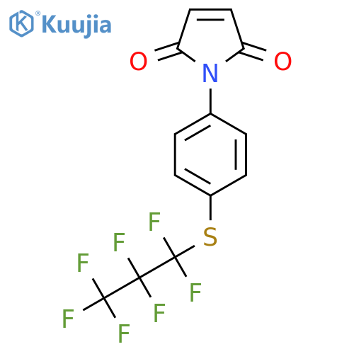 1-[4-(1,1,2,2,3,3,3-Heptafluoropropylsulfanyl)phenyl]pyrrole-2,5-dione structure