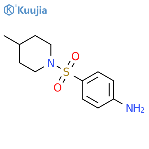 4-[(4-methylpiperidin-1-yl)sulfonyl]aniline structure
