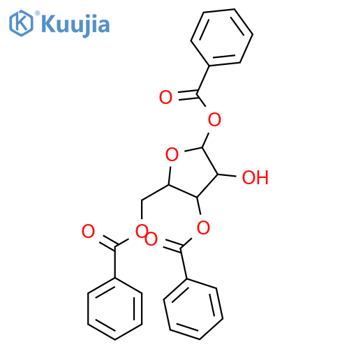 α-D-Arabinofuranose, 1,3,5-tribenzoate structure