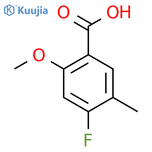 4-Fluoro-2-methoxy-5-methyl-benzoic acid structure