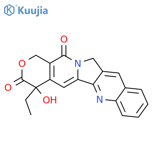 1H-Pyrano[3',4':6,7]indolizino[1,2-b]quinoline-3,14(4H,12H)-dione,4-ethyl-4-hydroxy- structure