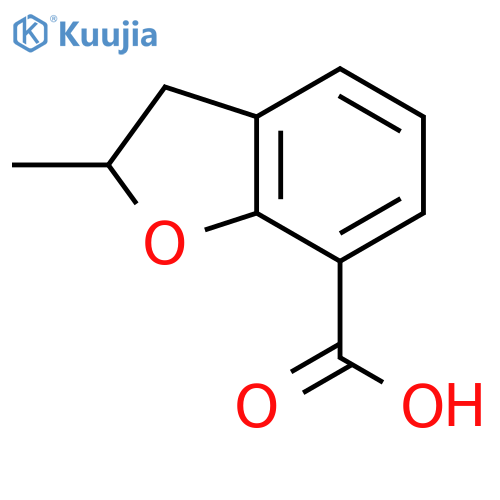 2-methyl-2,3-dihydro-1-benzofuran-7-carboxylic acid structure