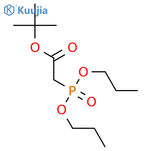 Acetic acid, (dipropoxyphosphinyl)-, 1,1-dimethylethyl ester structure