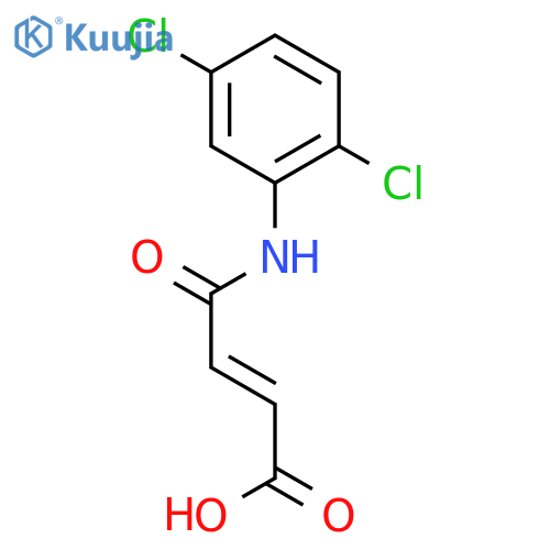 (2Z)-3-(2,5-dichlorophenyl)carbamoylprop-2-enoic acid structure