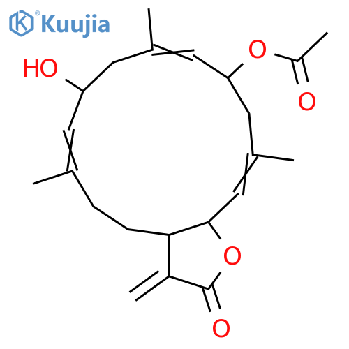 6,10-Dihydroxy-3,7,11,15(17)-cembratetraen-16,2-olide; (1R,2S,3E,6S,7E,10S,11E)-form, 6-Ac structure