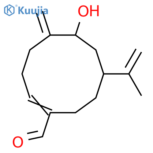 9-Hydroxy-3,10(14),11-germacratrien-15-al structure