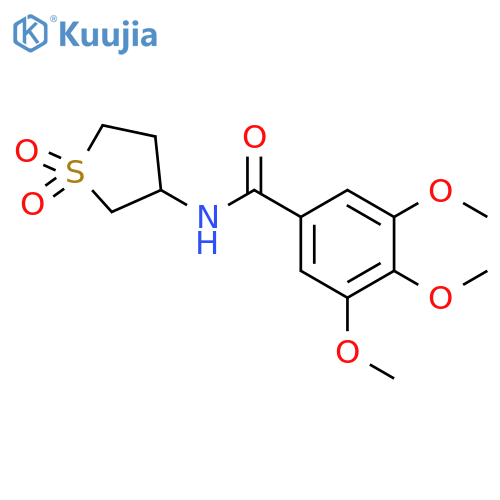 N-(1,1-dioxo-1lambda6-thiolan-3-yl)-3,4,5-trimethoxybenzamide structure