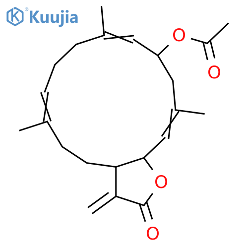 6-Hydroxy-3,7,11,15(17)-cembratetraen-16,2-olide; (1R,2S,3E,6R,7E,11E)-form, Ac structure