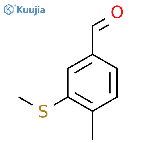 4-Methyl-3-(methylthio)benzaldehyde structure