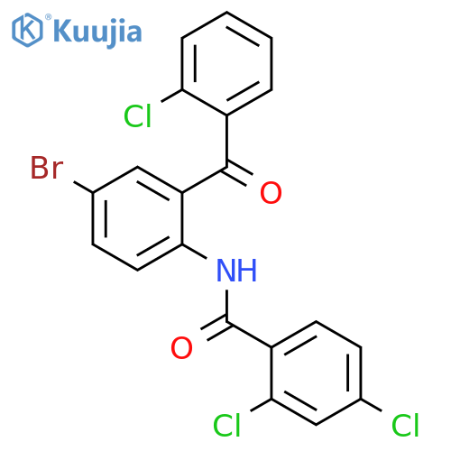 N-4-bromo-2-(2-chlorobenzoyl)phenyl-2,4-dichlorobenzamide structure
