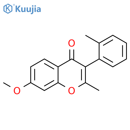 7-methoxy-2-methyl-3-(2-methylphenyl)-4H-chromen-4-one structure
