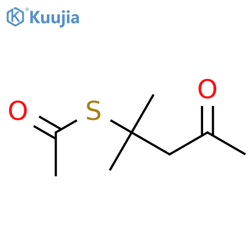 Ethanethioic acid, S-(1,1-dimethyl-3-oxobutyl) ester structure