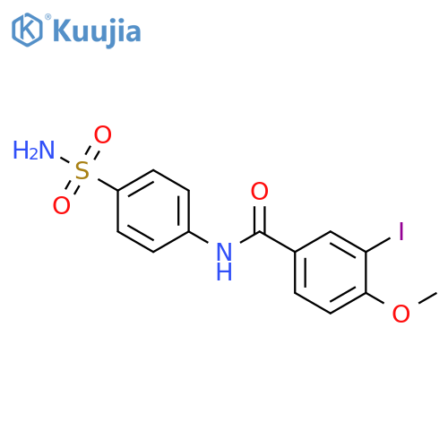 3-iodo-4-methoxy-N-(4-sulfamoylphenyl)benzamide structure