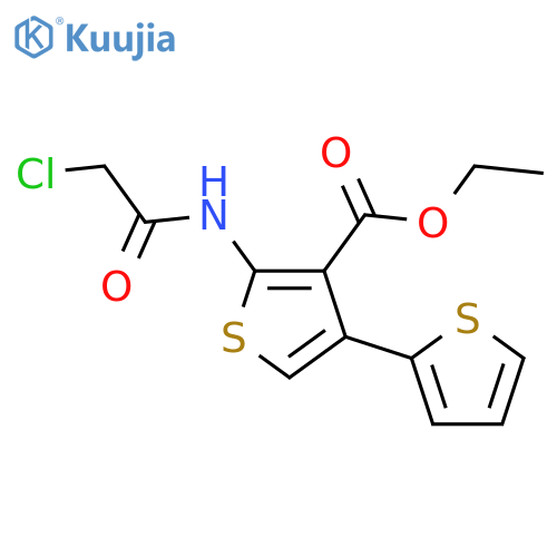 ethyl 5'-(2-chloroacetamido)-2,3'-bithiophene-4'-carboxylate structure