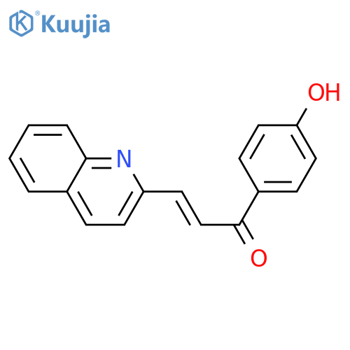 (2E)-1-(4-hydroxyphenyl)-3-(quinolin-2-yl)prop-2-en-1-one structure