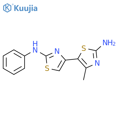 [4,5'-Bithiazole]-2,2'-diamine, 4'-methyl-N2-phenyl- structure