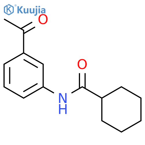 N-(3-Acetylphenyl)cyclohexanecarboxamide structure