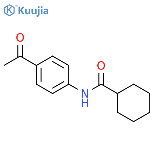 N-(4-Acetylphenyl)cyclohexanecarboxamide structure