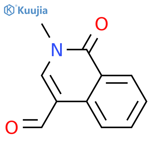 2-Methyl-1-oxo-1,2-dihydroisoquinoline-4-carbaldehyde structure