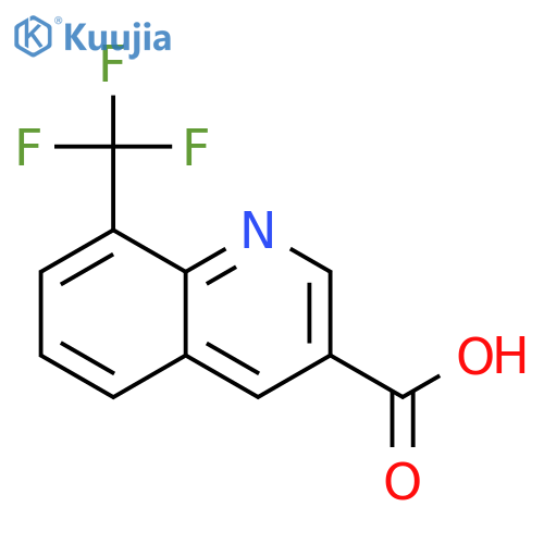 8-(trifluoromethyl)quinoline-3-carboxylic acid structure
