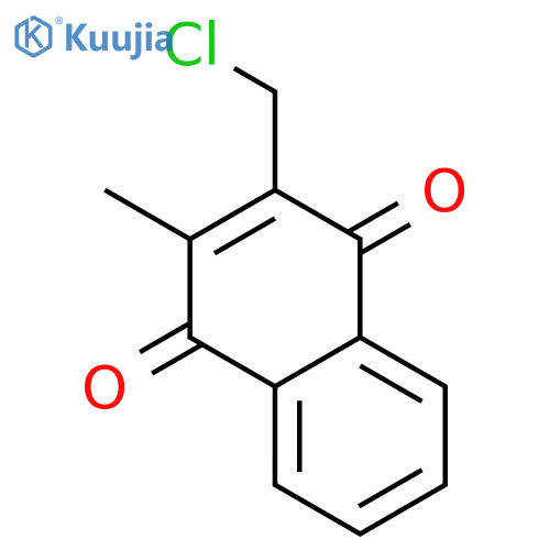 2-(chloromethyl)-3-methyl-1,4-dihydronaphthalene-1,4-dione structure