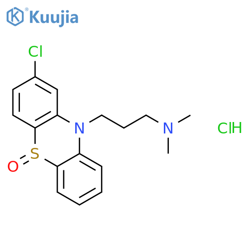 2-chloro-10-3-(dimethylamino)propyl-10H-5lambda4-phenothiazin-5-one hydrochloride structure