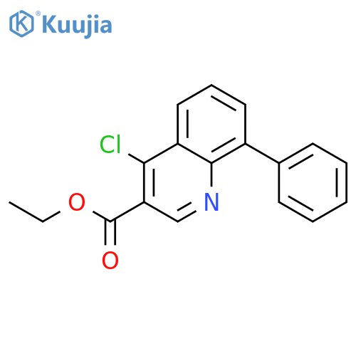 Ethyl 4-chloro-8-phenylquinoline-3-carboxylate structure