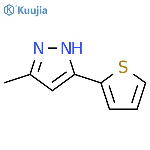 3-methyl-5-thien-2-yl-1H-pyrazole structure
