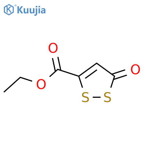 3H-1,2-Dithiole-5-carboxylicacid, 3-oxo-, ethyl ester structure