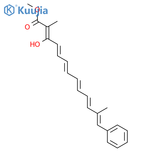 2,4,6,8,10,12-Tridecahexaenoicacid, 3-hydroxy-2,12-dimethyl-13-phenyl-, methyl ester, (2Z,4E,6E,8E,10E,12E)- structure