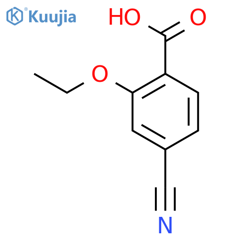 Benzoic acid, 4-cyano-2-ethoxy- structure