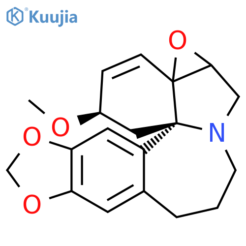 4H-[1,3]Dioxolo[4,5-h]oxireno[3,3a]indolo[7a,1-a][2]benzazepine, 1a,2,5,6,12,13-hexahydro-13-methoxy-, (11bR,13R)- structure