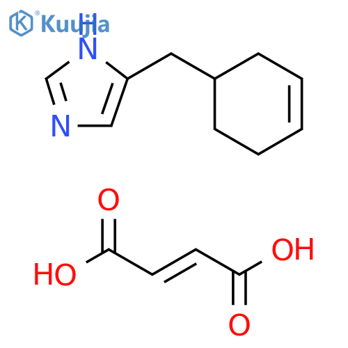 1H-Imidazole, 4-(3-cyclohexen-1-ylmethyl)-, (2E)-2-butenedioate (1:1) structure