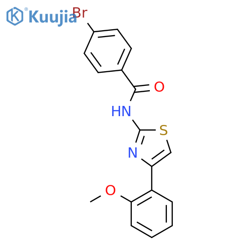 4-bromo-N-[4-(2-methoxyphenyl)-1,3-thiazol-2-yl]benzamide structure