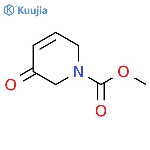 1(2H)-Pyridinecarboxylicacid, 3,6-dihydro-3-oxo-, methyl ester structure