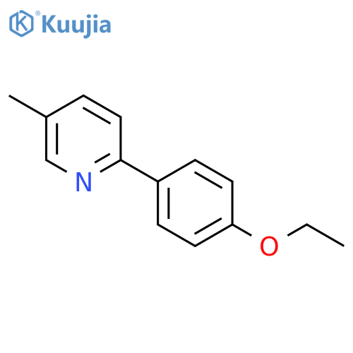Pyridine,2-(4-ethoxyphenyl)-5-methyl- structure