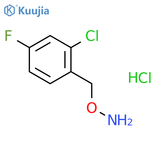 1-(aminooxy)methyl-2-chloro-4-fluorobenzene hydrochloride structure