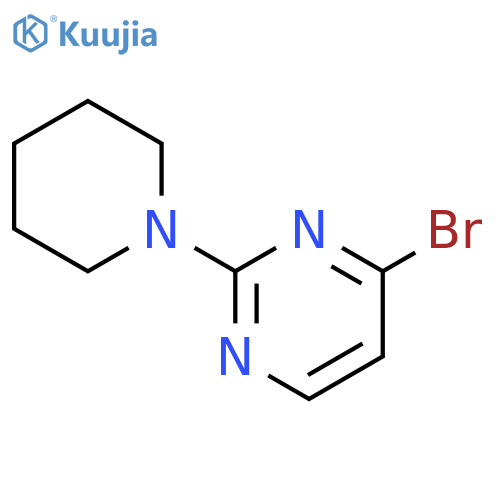 4-bromo-2-(1-piperidinyl)Pyrimidine structure