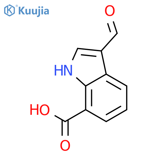 3-Formyl-1H-indole-7-carboxylic acid structure