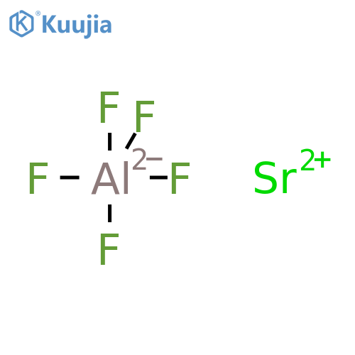 Aluminate(2-),pentafluoro-, strontium (1:1) structure