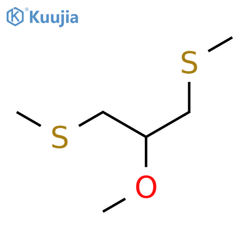 1,3-bis(Methylthio)-2-methoxypropane structure