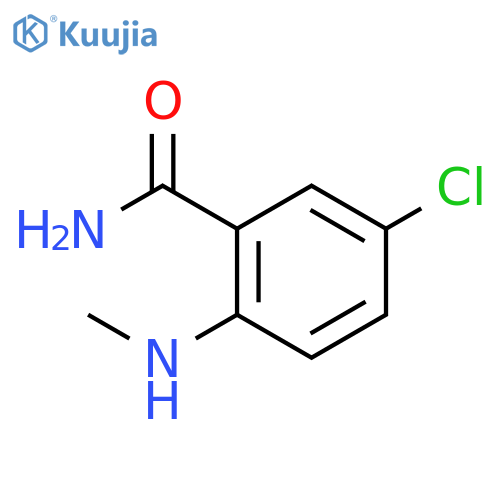 Benzamide,5-chloro-2-(methylamino)- structure