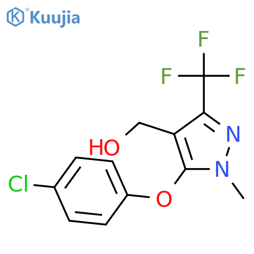 5-(4-Chlorophenoxy)-1-methyl-3-(trifluoromethyl)-1H-pyrazol-4-ylmethanol structure