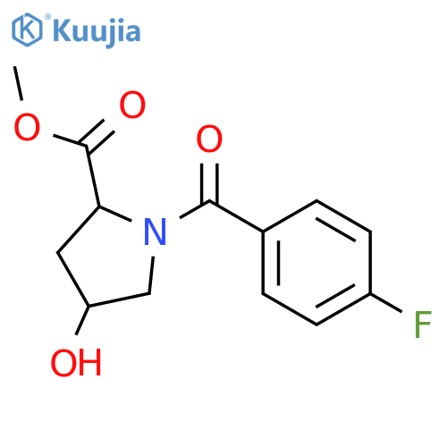 methyl 1-(4-fluorobenzoyl)-4-hydroxypyrrolidine-2-carboxylate structure