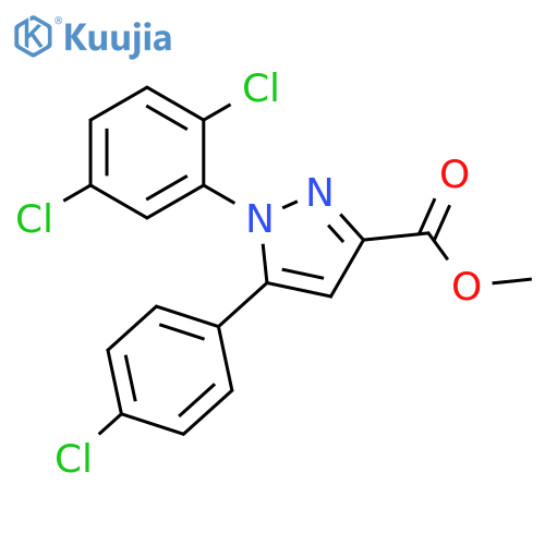 methyl 5-(4-chlorophenyl)-1-(2,5-dichlorophenyl)-1H-pyrazole-3-carboxylate structure