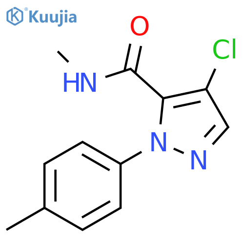 1H-Pyrazole-5-carboxamide, 4-chloro-N-methyl-1-(4-methylphenyl)- structure