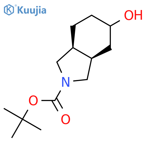 tert-butyl cis-5-hydroxy-1,3,3a,4,5,6,7,7a-octahydroisoindole-2-carboxylate structure
