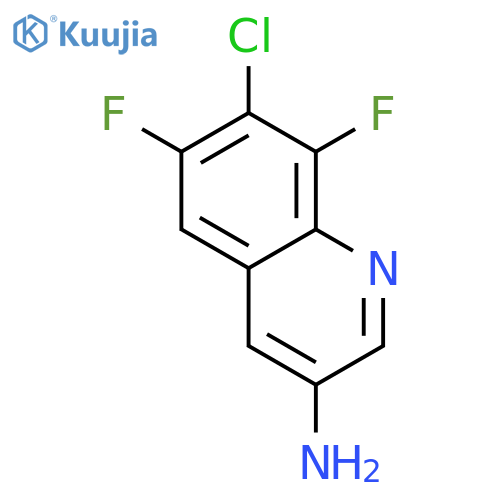 7-Chloro-6,8-difluoroquinolin-3-amine structure