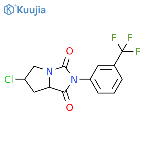 6-CHLORO-2-[3-(TRIFLUOROMETHYL)PHENYL]TETRAHYDRO-1H-PYRROLO[1,2-C]IMIDAZOLE-1,3(2H)-DIONE structure
