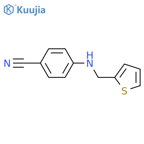 4-{(thiophen-2-yl)methylamino}benzonitrile structure